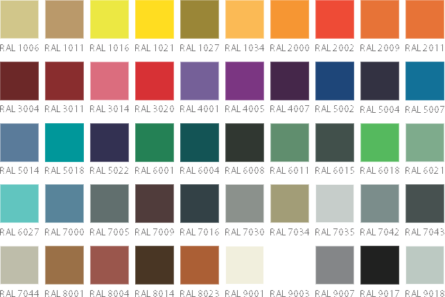 M.SCHAEFER BEHÄLTERTECHNIK - RAL-colours
